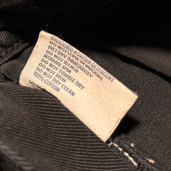 Riders by Lee black Denim skirt with raw hem, size 10 - Picture 4 of 10